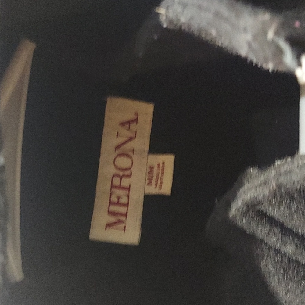 MERONA Women's Black Hooded Coat Size M - Picture 2 of 6